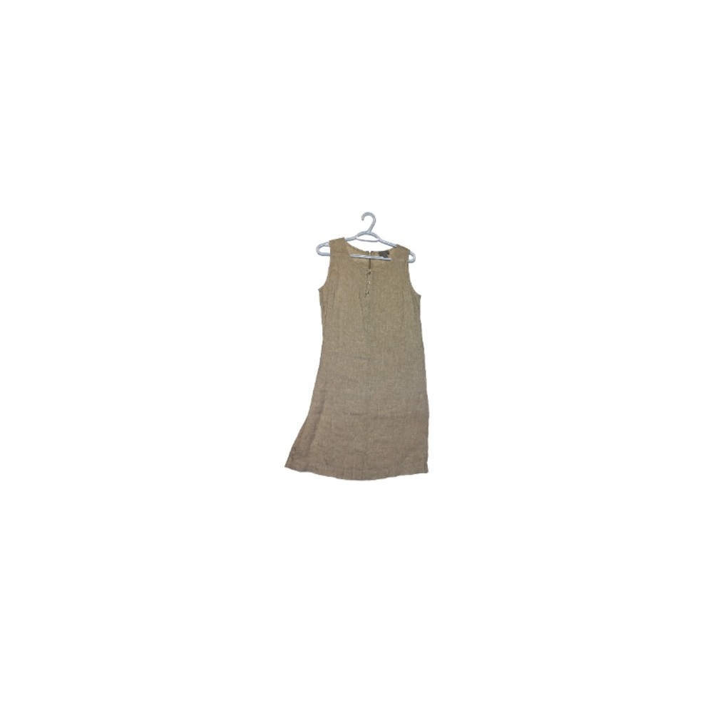 Kenar Tan Linen Sleeveless Dress - Women’s Size 6